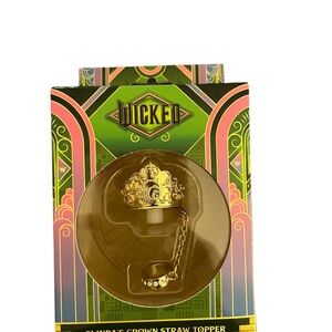 New in box CharCharms Straw Topper Crown Wicked Glinda